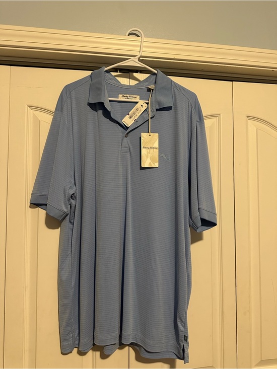 Tommy Bahama Other - Tommy Bahama Men's Pale Blue Textured Polo